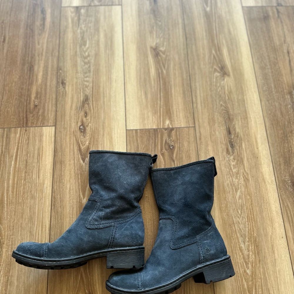 Born Women's Black Suede Boots size 7.5